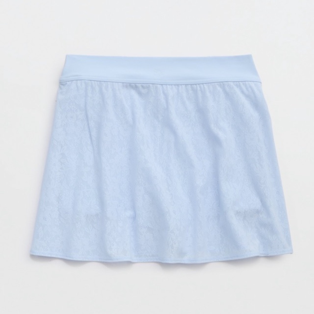 NWT Aerie Real Me XTRA Lace Mini Skort in Eyelet Blue Sz XS. - Picture 14 of 14